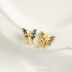 Gold Plated Zirconium Butterfly Three Holes Double Three Row Beads DIY Handmade Beaded Bracelet Necklace Beaded Accessories Material - Image 8