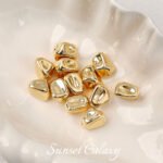 18k gold baroque style irregular shaped stone beads loose beads diy string bracelet necklace jewelry accessories - Image 7