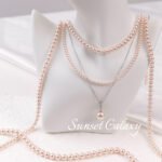 Pink imitation Shijia pearl loose beads straight hole through hole beads handmade DIY beaded bracelet necklace jewelry accessories - Image 4