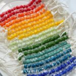 Little Red Book Rainbow Lantern Worker Glazed Water Ripple Beads Handmade DIY Bracelet Necklace Beaded Loosely Beaded Material Accessories