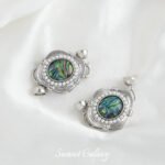 18k thick gold plated color abalone shell pearl necklace closing connection buckle diy handmade beaded bracelet accessories material - Image 4