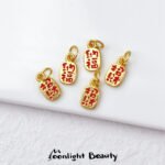 New Year Gold Salad Lucky Small Gold Pendant Pendant Handmade DIY Beaded Bracelet Necklace Accessories - Image 6