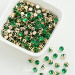 3/4/5mm18k crown claw drill gold plated zircon beads round beads handmade diy bracelet necklace accessories material - Image 25