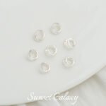 18K gold color retention universal opening ring handmade diy material beaded bracelet necklace closing connection buckle accessories - Image 7