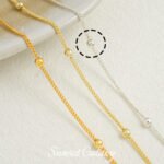 18k gold plated silver clip ball chain box gold snake bone clip ball chain loose chain handmade diy beaded bracelet material accessories - Image 19