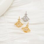 Butterfly Planet Copper Plated Real Gold Pendant Beads Handmade DIY Bracelet Necklace Earrings Beaded Material Accessories