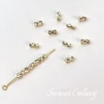 18k Gold Plated Silver Plated Batch Flower Thread Color Preservation Section Pipe Bead Spacer Bead Decoration DIY Bracelet Necklace Jewelry Material - Image 6