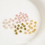 3mm real gold plated color zircon gold bottom anti claw drill beads diy handmade beaded material bracelet jewelry accessories - Image 3