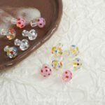 Lampwork Glass Transparent Mushroom diy Handmade Bracelet Necklace Beaded Loose Beads Jewelry Accessories Materials - Image 2