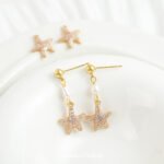 Gold Plated Zirconium Fox Snake Star Pendant Handmade DIY Bracelet Necklace Earrings Beaded Jewelry Accessories Material - Image 2