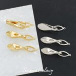 18k high color retention single row glossy connection press buckle handmade beaded diy material bracelet necklace accessories - Image 2