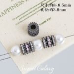 18K Gold-Plated Color-Preserving Micro-Paved Zircon Wheel Beads Spacer Beads Handmade DIY Beaded Bracelet Necklace Jewelry Accessories Material - Image 32