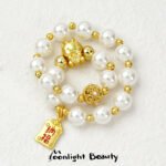 New Year Dragon Year Sha Gold Lucky Nafu Small Gold Pendant Handmade DIY Beaded Bracelet Accessories - Image 3