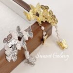 Diewu Pianpian 18k Gold Copper Plated Real Gold New Earrings Accessible Luxury Design Earrings Beaded diy Handmade Accessories - Image 2