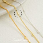 18k gold plated silver clip ball chain box gold snake bone clip ball chain loose chain handmade diy beaded bracelet material accessories - Image 9