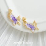 New Chinese Style Oil Dropping Zircon Gold Plated Butterfly Connection Buckle Handmade DIY Material Bracelet Necklace Pendant Jewelry Accessories - Image 6