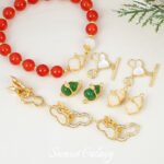 18k Color Refined Gold Plated Gourd Coil Buckle Handmade DIY Bracelet Ring Beaded High Color Retain Jewelry Accessories - Image 2