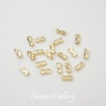 Color Preservation 18K Gold Batch Flower Thread Cut Surface Pipe Bead Diy Handmade Beaded Pearl Bracelet Necklace Accessories - Image 7