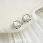 14K inlaid white shellfish black shellfish oval square magnetic buckle magnet buckle beaded handmade diy material bracelet bead accessories - Image 6