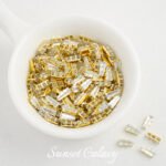 [trapezoid] 18k gold plated cat's eye zircon claw drill handmade diy bracelet necklace beaded clothing material accessories - Image 6