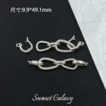 18k gold plated strong color retaining chain double section closing buckle handmade beaded diy material bracelet necklace accessories - Image 7