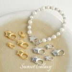 18k electroplated real gold color preserving five-pointed star lobster clasp closure clasp handmade diy beaded material bracelet necklace accessories - Image 2