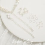 aquamaric zircon beads round beads handmade beaded diy material necklace pendant bracelet silver plated jewelry accessories - Image 5