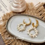 18k gold accessories earrings 2024 new explosions earrings high sense real gold jewelry accessories handmade diy material - Image 5