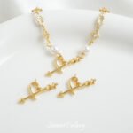 Love Arrow Double Hanging Pendant Copper Gold Plated Cupid Arrow Handmade DIY Bracelet Necklace Beaded Accessories Material - Image 2