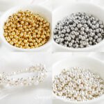 14k18k Gold-filled Color-preserving Round Beads Gold Beads Separated Beads Loose Beads Handmade diy Beaded Bracelet Necklace Jewelry Accessories