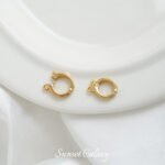 Real Gold Plated Multi-function Buckle Coil Pendant Connection Buckle Handmade DIY Bracelet Necklace Beaded Beaded Accessories Material - Image 10