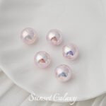 Highly Bright Color Alien Butterfly Baroque Imitation Pearl Round Beads Handmade DIY Beaded Loose Bead Material Bracelet Accessories - Image 6