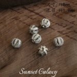 18K Rich Woman Watermelon Ball Cut Out Micro-Paved Zircon Spacer Beads Handmade Beading DIY Material Bracelet Necklace Jewelry Accessories - Image 9