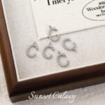 Twist plating real gold 26 English letter pendant handmade diy string bracelet earrings necklace accessories - Image 34