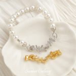 18k Gold Plated Zircon Pendant & Round Bead Coil Buckle Multi-use Accessories Handmade DIY Bracelet Necklace Beaded Material - Image 3