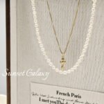 Color-preserving Stainless Steel Electroplated Real Gold Cross Pendant Small Pendant Handmade DIY String Bracelet Necklace Accessories - Image 4