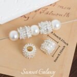 18K Gold-Plated Color-Preserving Micro-Paved Zircon Wheel Beads Spacer Beads Handmade DIY Beaded Bracelet Necklace Jewelry Accessories Material - Image 11