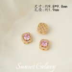 18K Gold-Filled High-Precision Powder Zirconium Porous Spacer Beads Handmade DIY Beaded Crystal Bracelet Bracelet Jewelry Accessories Material - Image 11