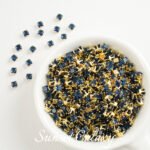 [3mm] 18k gold plated square zircon rhinestone claw drill handmade diy material beaded bracelet necklace accessories - Image 30