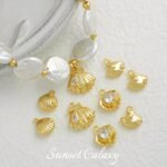 18k Real Gold Plated Starfish Shell Marine Life Handmade DIY Beaded Material Bracelet Necklace Earrings Jewelry Accessories - Image 5
