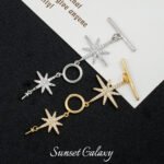 Micro inlay 18k gold color retaining Ot buckle star finishing buckle handmade beaded diy material bracelet necklace accessories - Image 3