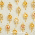 [party] lollipop ice cream zircon pendant 18k color retention handmade diy beaded material bracelet accessories - Image 4