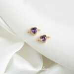 Copper Plated Real Gold Color Preservation Love Double Hanging Beads Handmade DIY Bracelet Necklace Beaded Beaded Jewelry Accessories Material - Image 8