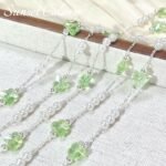 Summer Pearl Transparent Green Butterfly Chain diy Handmade Beaded Tassel Bracelet Necklace Loose Bead Jewelry Accessories Material - Image 6