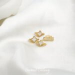 Real Gold Plated Color-Preserving Four-Leaf Clover Double Chain Spacer Beads Handmade DIY Bracelet Necklace Beads Loose Beads Jewelry Accessories Materials - Image 5