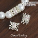 18K Copper Plated Real Gold High Color Retention Zircon Wheel Zirconium Diamond Spacer Beads Handmade DIY Bracelet Necklace Jewelry Accessories Material - Image 7