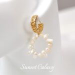 18k gold accessories earrings 2024 new explosions earrings high sense real gold jewelry accessories handmade diy material - Image 2