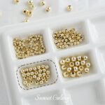 14k18k Gold-filled Color-preserving Round Beads Gold Beads Separated Beads Loose Beads Handmade diy Beaded Bracelet Necklace Jewelry Accessories - Image 16