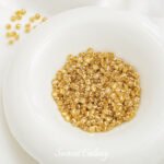 3mm gold plated color square zirconium gold bottom anti-gripper drill beads diy handmade beaded material bracelet jewelry accessories - Image 10