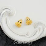 [Marine] 18k gold animal pendant small fish seahorse handmade diy beaded material bracelet necklace earrings accessories - Image 8